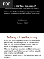 What Is Spiritual Bypassing