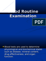 Blood Routine Examination