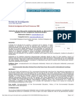 Revista de Investigación - Historia de La Educación Ambiental Desde Su Discusión y Análisis en Los Congresos Internacionales