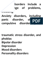 Mental Disorders