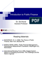 Introduction To Public Finance