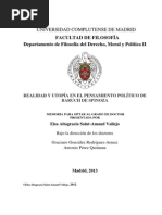 Elsa Altagracia Saint-Amand Vallejo - Realidad y Utopia en El Pensamiento Politico de Baruch Spinoza