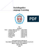 Paper of Sociolinguistics in Language Learning