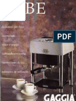 Gaggia Tebe Instruction Manual