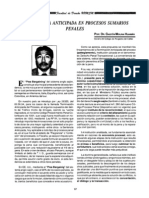 Sentencia Anticipada en Procesos Sumarios Penales: Por: Dr. Gastón Mouna Huamán