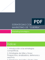 Tema 12 Estrategias Competitivas - Marketing de Guerra