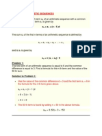 Arithmetic and Geometric Sequence