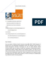 MBA Project Report of Mahatma Gandhi University