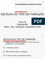 Escolha Do Tipo de Fundação - Aula 03