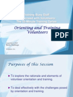 Orienting and Training Volunteers: Training Busy Staff To Succeed With Volunteers: The 55-Minute Training Series