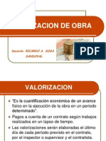 Valorizacion de Obra