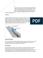 Types of Screens: Primary Treatment