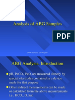 Analysis of ABG Samples