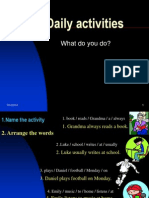 Daily Activities: What Do You Do?