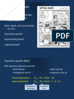 Population Growth: Rates of Population Change