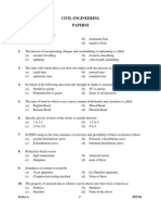 Previouspaper UKPSC Civil Engineering Paper II