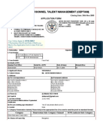 Centre For Personnel Talent Management (Ceptam) : Application Form