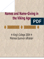 The Basics of Old Norse Names