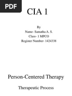 Person-Centered Therapy by Carl Rogers