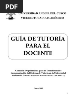 Guía de Tutoría para El Docente