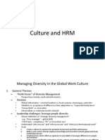 Culture and HRM