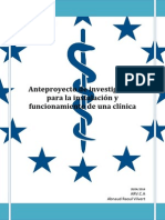 Anteproyecto de Investigación para La Instalación y Funcionamiento de Una Clínica