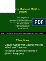 Gestational Diabetes Mellitus (GDM)