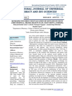 Retrospective Drug Use Evaluation of Gentamycin Use in Ambo Hospital, Oromia Region State, West Showa, Ethiopia