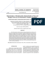 Determination of Bendamustine Hydrochloride in Pure and Dosage Forms by Ion-Associative Complex Formation