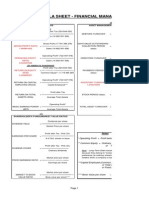 Financial Ratios - Formula Sheet