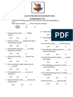 Sekolah Kebangsaan Bandar Mas: Conjunctions Test