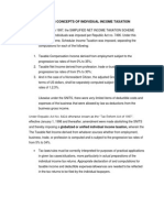 Fundamental Concepts of Individual Income Taxation