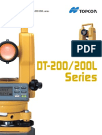 Topcon Dt200 Theodolite Brochure Info