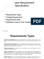 Software Requirement Specification: Objectives