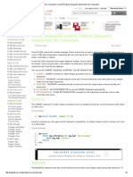 PL - SQL Transaction Commit, Rollback, Savepoint, Autocommit, Set Transaction