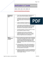 Classification of Goods in Ce