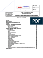 Project Standards and Specifications Piping Design Criteria Rev1.0