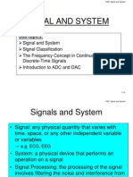 Signal and System: Sub-Topics