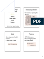 Elec1111 11a Digital Boolean Algebra