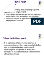 A Process of Finding and Attracting Capable Applicants For Employment