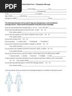 Client Intake Form - Therapeutic Massage: City/State/Zip