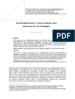 Interdisciplinaridade e Transversalidade