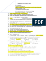 10 Soal PG Pilihan Asset Pricing