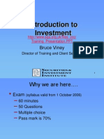 Introduction To Investment: Bruce Viney