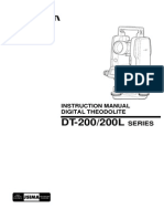 Instruction Manual Digital Theodolite: Series