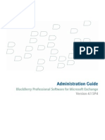 Administration Guide: Blackberry Professional Software For Microsoft Exchange