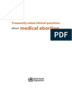 Medical Abortion: Frequently Asked Clinical Questions