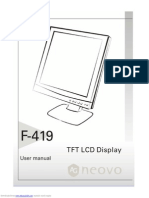 User Manual For Neovo F-419