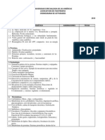 Contenido Programatico de Bioquimica