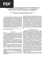 An Experimental Approach To The Modeling of PEM Fuel Cells in Dynamic Conditions